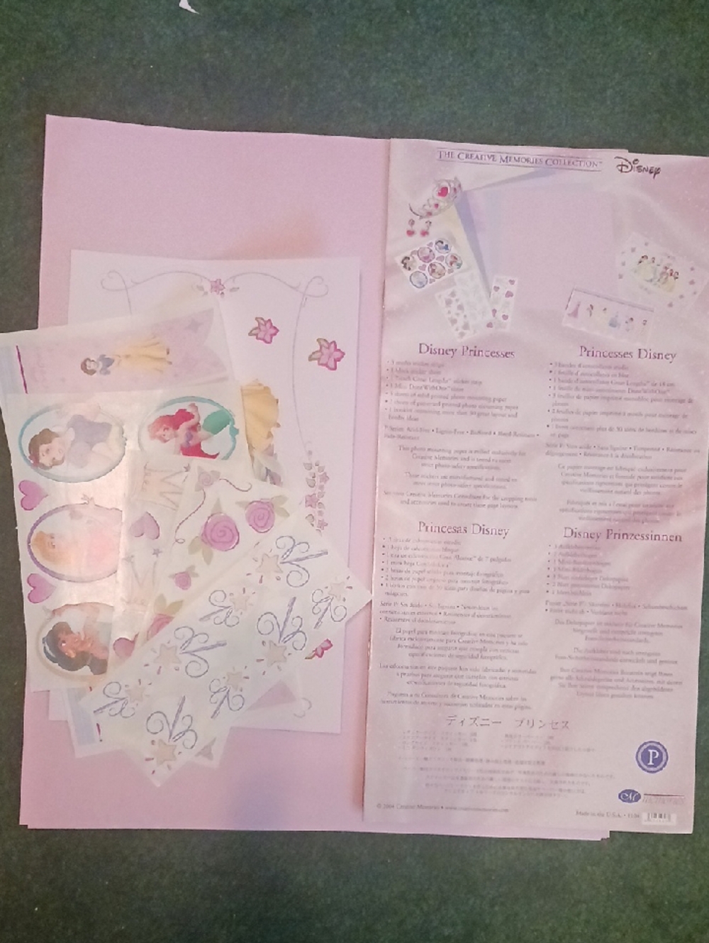 Creative Memories Disney Proncess Set